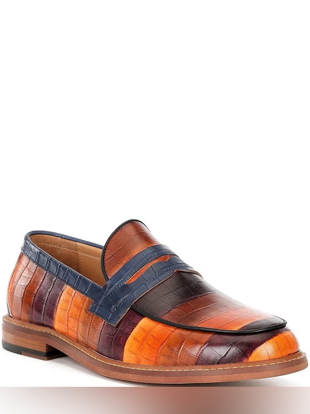 Marc Nolan Badlands Croco Embossed‎ Loafer Penny 9
